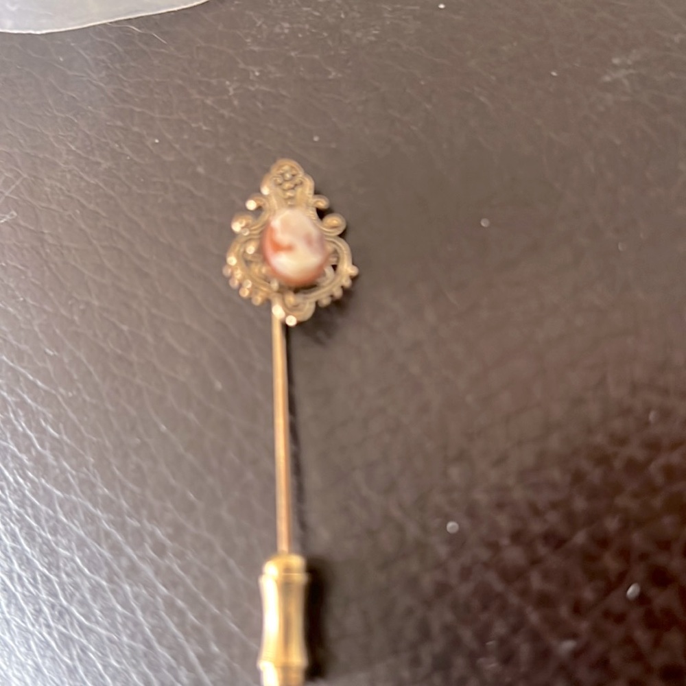 Chico's Gold and Cream Brooch